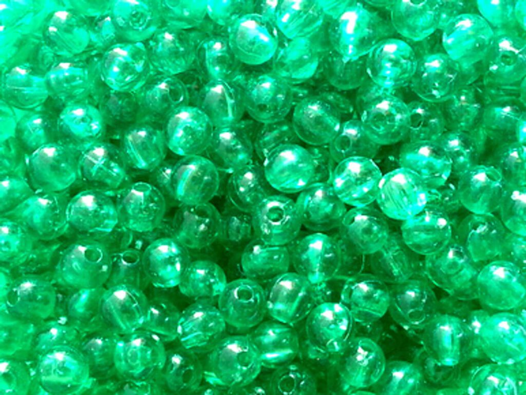 green fishing beads