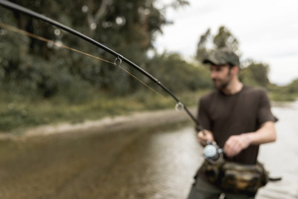 salmon fishing with beads