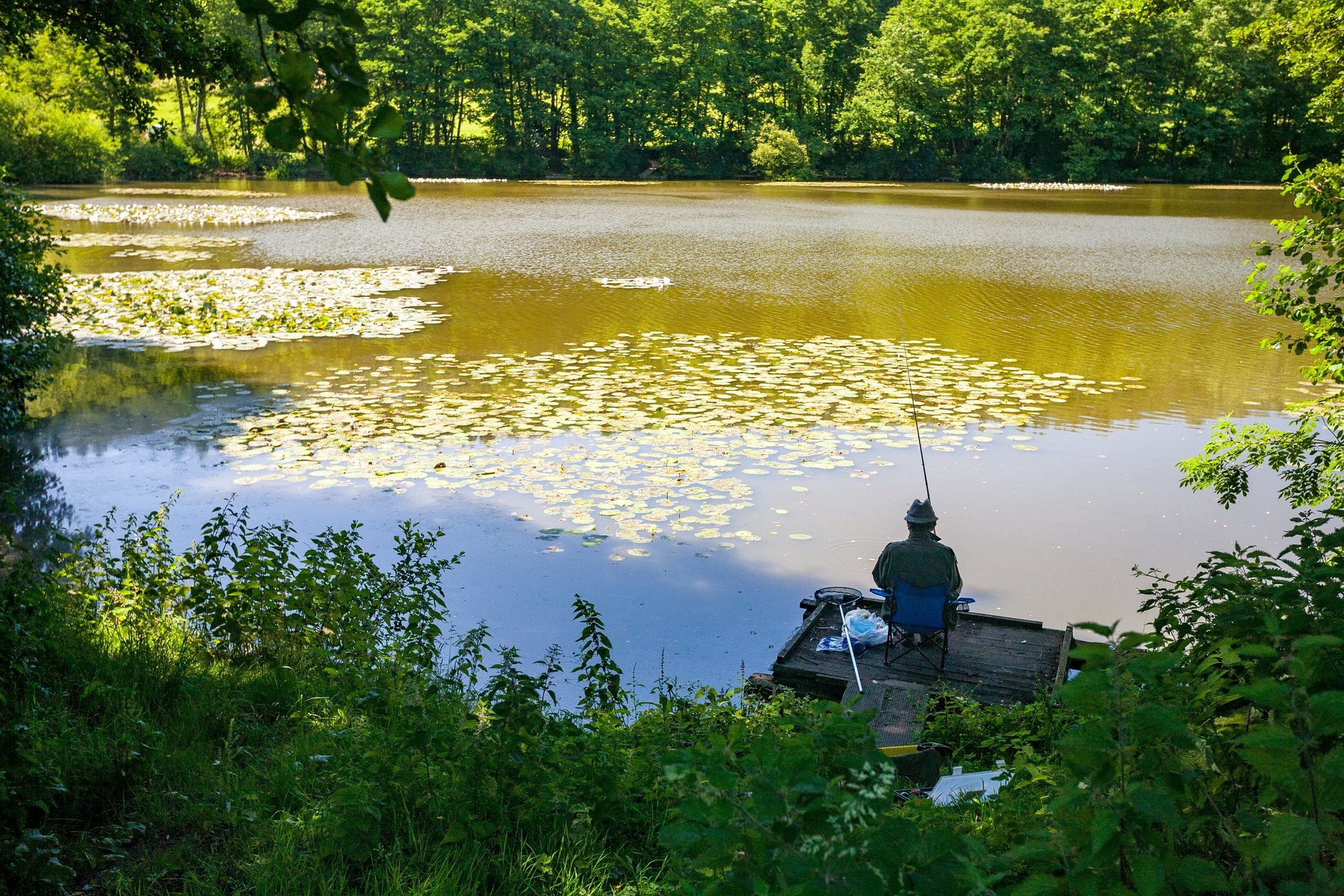 sunny day fishing with beads